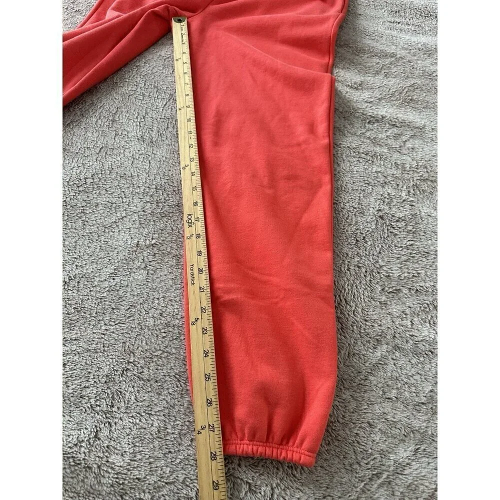 Beyond Yoga On The Go Cotton Blend Joggers Sweatpants S Orange $98 NWT